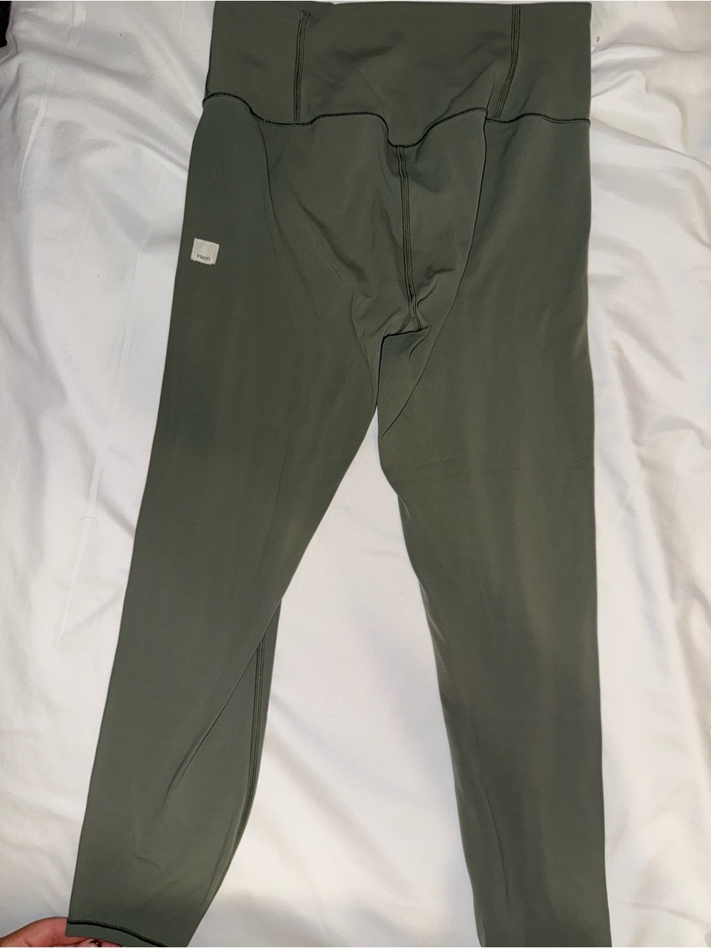 Vuori Olive Green High-Waist Leggings